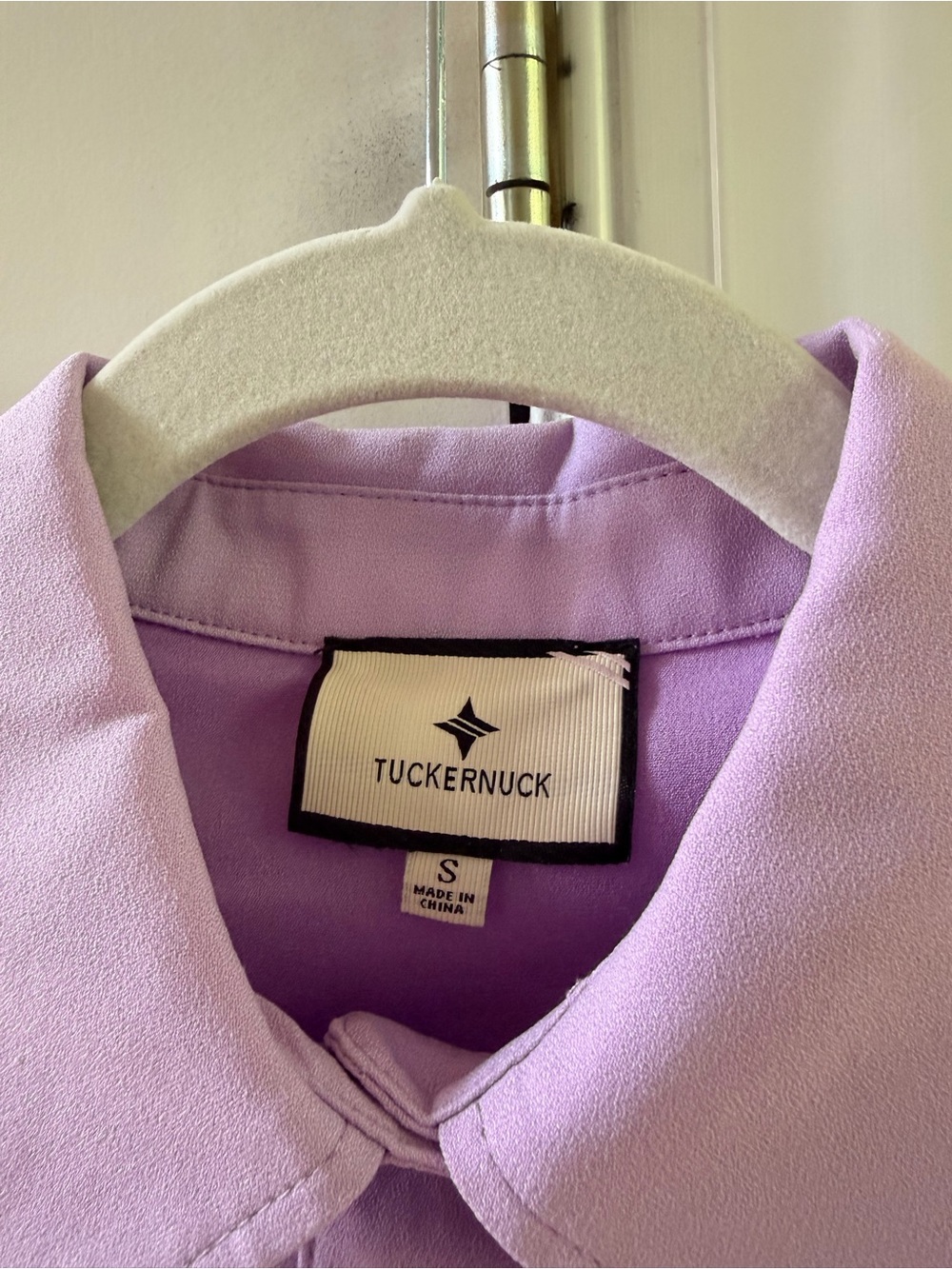 Tuckernuck Lilac Crepe Callahan Shirt Dress - Picture 2 of 4
